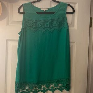 Green tank top